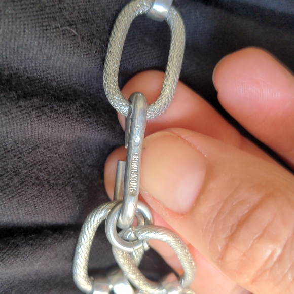 ππVintage | Chain Link Belt Silver Tone Link Necklace Retro Cool - Picture 7 of 7